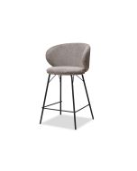 כסא בר בד בגוון חום בהיר דגם מינימל