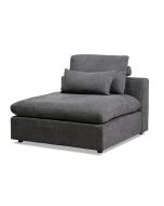 ספה/כורסא מודולרית ללא ידיות 112 ס"מ בגוון אפור כהה דגם אוליב