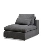 ספה/כורסא מודולרית ללא ידיות 94 ס"מ בגוון אפור כהה דגם אוליב