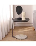 שולחן צד 45*45 ס"מ פורניר בגוון שחור דגם טוקיו