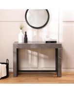 קונסולה נפתחת לשולחן אוכל בגוון אפור שיש דגם אסטוריה