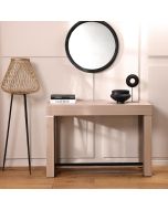 קונסולה נפתחת לשולחן אוכל בגוון עץ טבעי דגם אסטוריה