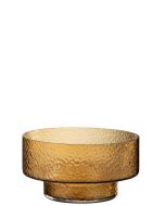 קערת זכוכית עגולה חום דגם בטי