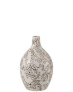 אגרטל פורצלן שחור/לבן 33 ס"מ דגם פירנצה