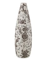 אגרטל פורצלן שחור/לבן 53 ס"מ דגם פירנצה