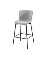 כסא בר בד בגוון אפור בהיר דגם צ'יני