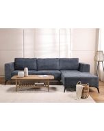 ספה פינתית ימין 300 ס"מ בד כחול דגם ג'ניס