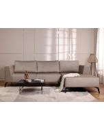 ספה פינתית ימין 300 ס"מ בד בז' כהה דגם ג'ניס