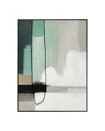 ציור 120*90 ס"מ גוון ירוק דגם אבסטרקט