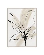 ציור 120*90 ס"מ גוון בז' פרחים דגם פלור1