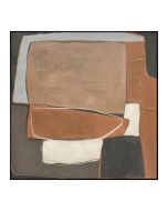 ציור 120*120 ס"מ גוון חום דגם לופט1