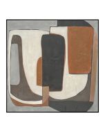 ציור 120*120 ס"מ גוון חום דגם לופט2