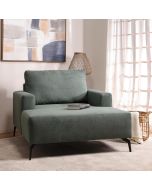 כורסאת שזלונג בד בגוון ירוק דגם מקס