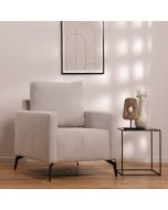 כורסא בד בגוון אבן בהיר דגם מקס