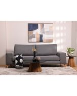 ספה תלת מושבית 243 ס"מ בד בגוון אפור כהה דגם מורדי