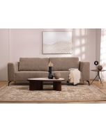 ספה תלת מושבית 300 ס"מ בד בגוון חום דגם ג'ניס