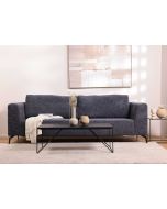 ספה תלת מושבית 300 ס"מ בד בגוון כחול כהה דגם ג'ניס