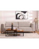 ספה תלת מושבית 300 ס"מ בד בגוון בז' דגם ג'ניס