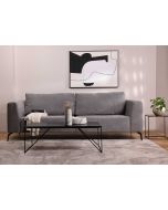 ספה תלת מושבית 260 ס"מ בד בגוון אפור דגם ג'ניס