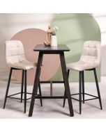 כסא בר בז' בד קטיפה דגם BLOKI