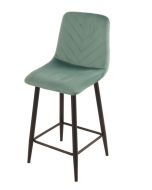 כסא בר טורקיז בד קטיפה דגם ARROW