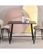 שולחן בר 120*60 ס"מ בגוון שחור דגם LEWIS