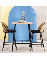 שולחן בר 70*70 ס"מ בגוון טבעי דגם LEWIS