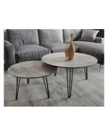 זוג שולחנות סלון קולקציית שיש אפור