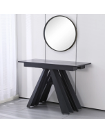 קונסולה מעוצבת נפתחת לפינת אוכל עד ל-3 מטר ברוחב 110 ס"מ דגם דוכס שחור