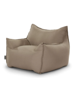 פוף כורסא SICILIA במילוי ספוג CLOUD צבע קפה לאטה