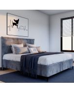 מיטה יהודית זוגית 160x200 דגם חאליסי גוון אפור