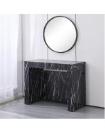 קונסולה נפתחת לפינת אוכל עד 3 מטר רוחב 100 ס"מ דגם מקסימוס שחור עורקים