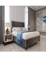 מיטה יהודית זוגית 160x200 דגם אליסיה גוון אפור