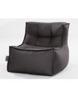 פוף מעוצב במילוי ספוג דגם Florence צבע אפור פחם