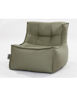 פוף מעוצב במילוי ספוג דגם Florence צבע ירוק זית