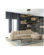 מערכת ישיבה פינתית דגם נועה בגוון שמנת