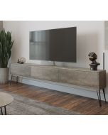 מזנון לסלון 1.8 מטר בעיצוב גרניט זהב