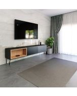 מזנון רוחב 180 ס"מ לסלון דגם איסלנד שחור משולב