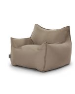 פוף SICILIA Outdoors טכנולוגיית נוחות עמידה לשימוש חוץ בגוון מוקה