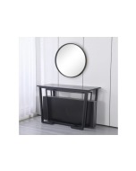 קונסולה מעוצבת נפתחת לפינת אוכל עד ל-3 מטר ברוחב 120 ס"מ דגם קיסר שחור