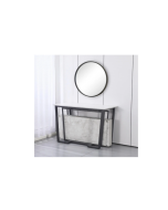 קונסולה מעוצבת נפתחת לפינת אוכל עד ל-3 מטר ברוחב 120 ס"מ דגם קיסר שיש אפור