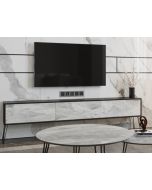 מזנון לסלון 2 מטר קולקציית שיש משולב