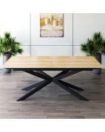 שולחן פינת אוכל מלבנית נפתחת דגם גלורי גרניט עץ טבעי