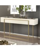 קונסולה בגוון אופוייט וזהב דגם מלודי