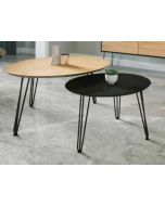 זוג שולחנות סלון קולקציית אלון משולב