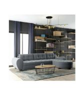 מערכת ישיבה פינתית דגם נועה בגוון אפור