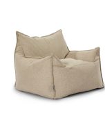 פוף SICILIA Outdoors טכנולוגיית נוחות עמידה לשימוש חוץ בגוון פשתן