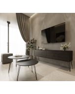 סט מזנון רוחב 1.8 מטר וזוג שולחנות לסלון קולקציית Black