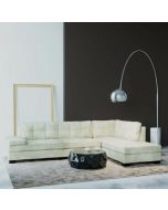 מערכת ישיבה פינתית מבד סוואנה דגם גיא בגוון שמנת