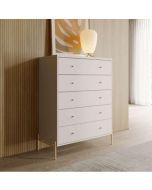 קומודה 5 מגירות אופוייט מט ופרזול זהב דגם חושן